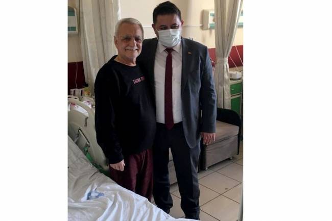 Hakan Yeşil'den Yakup Kolçak'a Geçmiş Olsun Ziyareti